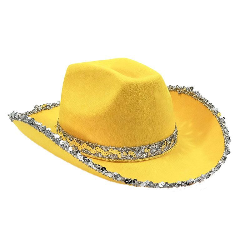 Bachelorette Party Hats Bachelor Party Hats Cowboy Hats White Pink Black Hats - Red - Size m