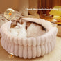 White cat bed, plush cat bed, cozy cat bed, anti-static cat bed, cat furniture, comfortable cat bed, cloud cat bed, cat sleeping bed, pet bed Australia, soft cat bed
