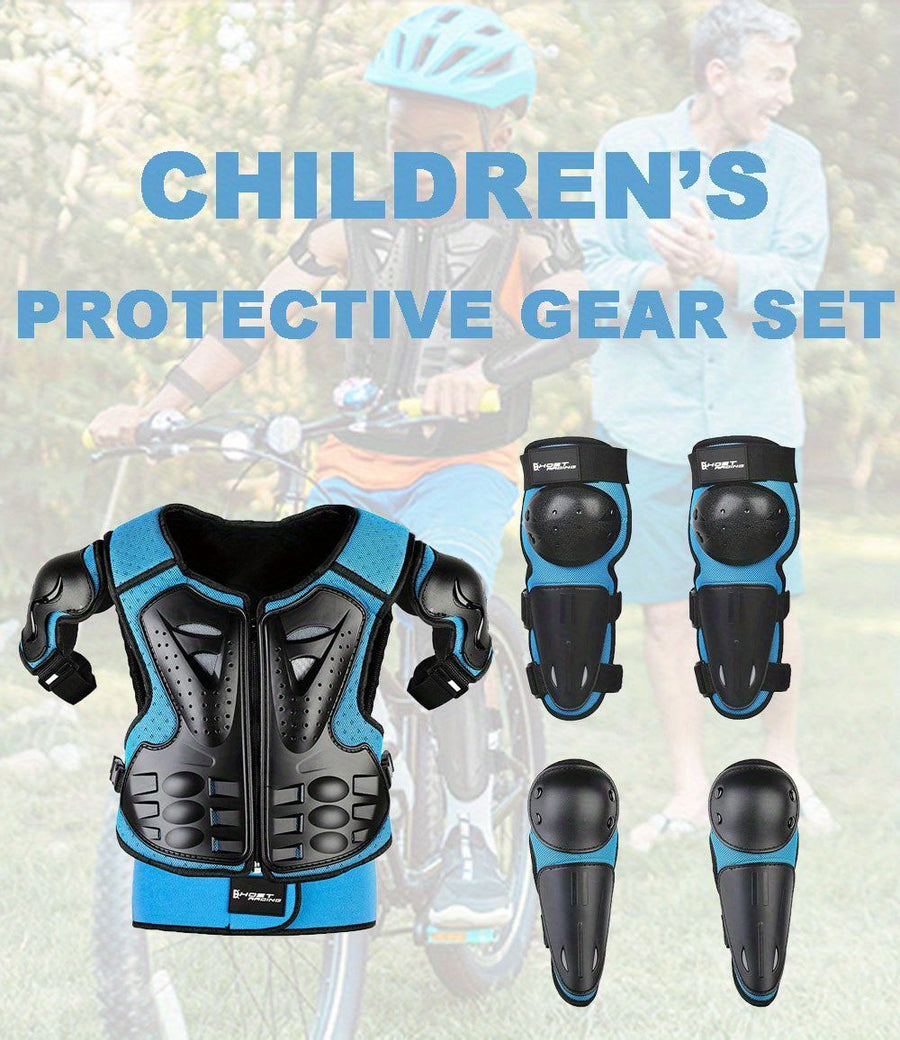 Kids Cycling Armor Cycling Protection Children'S Cycling Gear Chest Guard For - Black - Size L