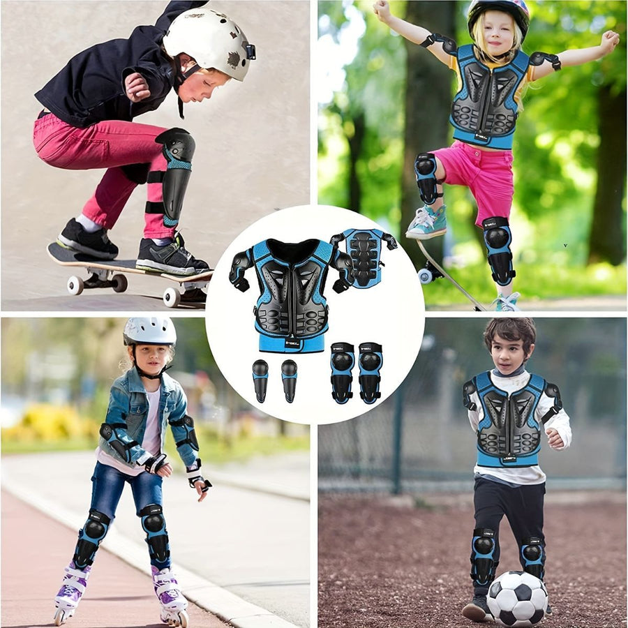 Kids Cycling Armor Cycling Protection Children'S Cycling Gear Chest Guard For - Black - Size L