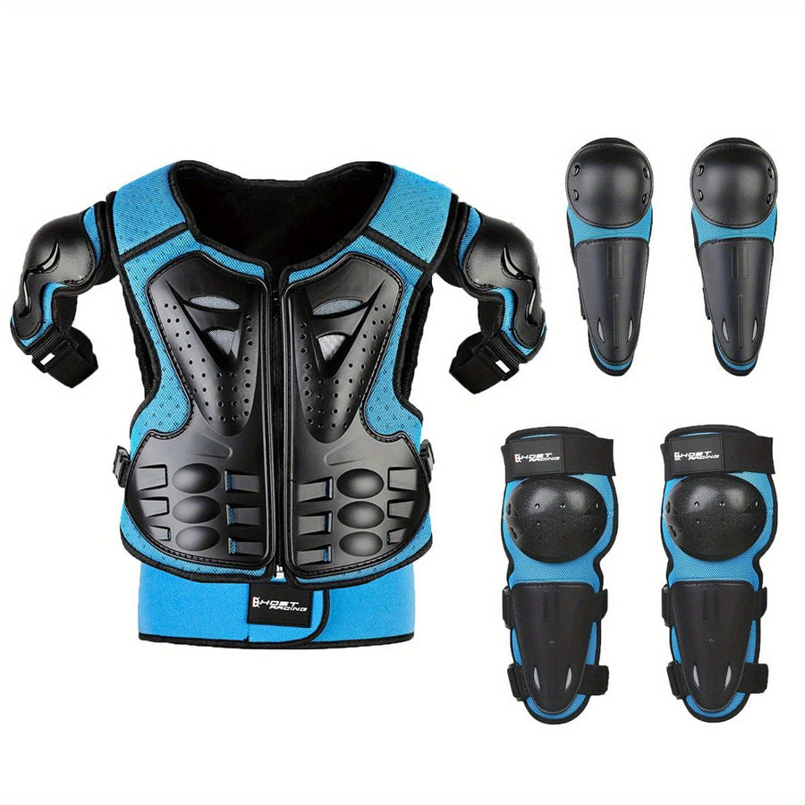 Kids Cycling Armor Cycling Protection Children'S Cycling Gear Chest Guard For - Black - Size L