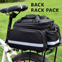 Bicycle Rear Rack Bag Expandable Bike Bag 27L Bike Storage Cycling Accessories - Red - Size L