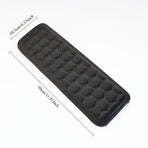 Black ergonomic wrist rest, keyboard wrist support, comfortable typing, wrist cushion, office ergonomics, Australian workspace, carpal tunnel prevention, plush wrist pad