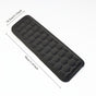 Black ergonomic wrist rest, keyboard wrist support, comfortable typing, wrist cushion, office ergonomics, Australian workspace, carpal tunnel prevention, plush wrist pad