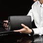 Men'S Leather Clutch Bag Men'S Accessories High-Quality Leather Stylish Clutch - Black - Size 23-4-14