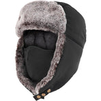 Men'S Winter Hat Hat With Mask Men'S Fashion Beanie Warm Winter Headwear - Khaki - Size L