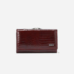 Genuine Leather Women'S Wallet Multifunctional Wallet Large Capacity Wallet - Gray - Size m