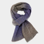 Unisex Winter Set Knit Hat Scarf Touch-Screen Gloves Winter Accessories Warm - Purple - Size L