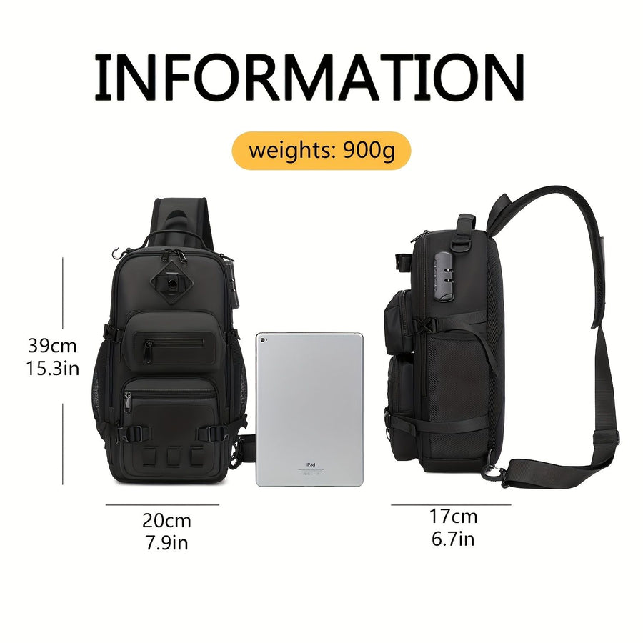 Gray Black Anti-Theft Backpack Waterproof Sling Backpack Travel Backpack Australia Daypack
