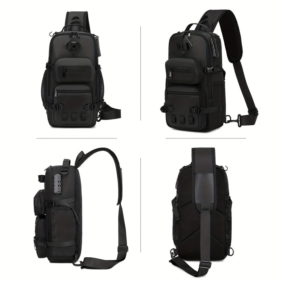 Gray Black Anti-Theft Backpack Waterproof Sling Backpack Travel Backpack Australia Daypack