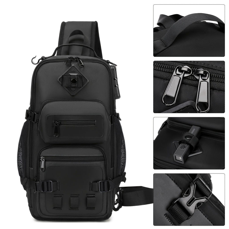 Gray Black Anti-Theft Backpack Waterproof Sling Backpack Travel Backpack Australia Daypack