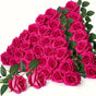 Artificial Silk Roses 25-Piece Bouquet Wedding Decorations Family Gathering - Rose - Size L