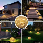 Outdoor Globe Led Garden Lights Pathway Lighting Garden Illumination Lawn - Multi-color - Size 2