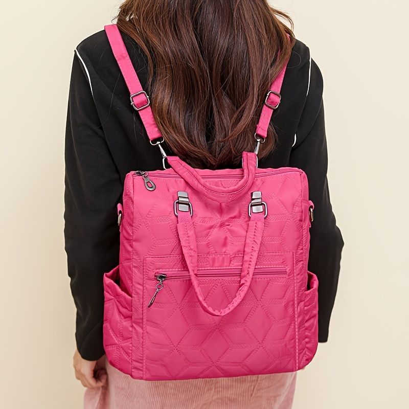 Fashionable Backpack Dual Strap Backpack Travel Backpack Daily Use Backpack - Purple - Size 36-34-14