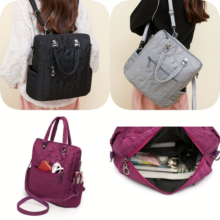 Fashionable Backpack Dual Strap Backpack Travel Backpack Daily Use Backpack - Rose - Size 36-34-14