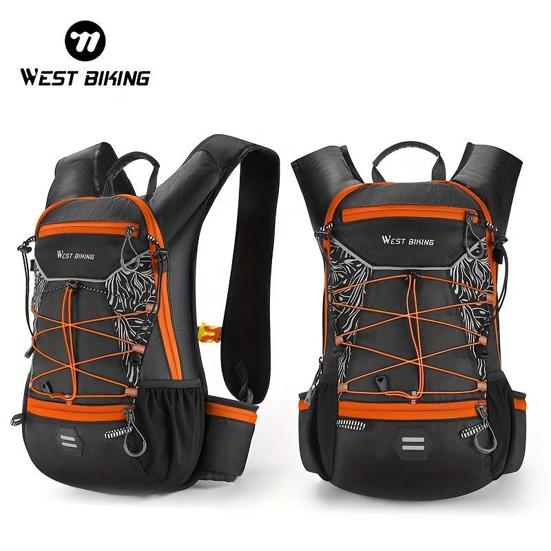 Cycling Backpack Biking Backpack West Biking High-Quality Backpack Organized - Black - Size L