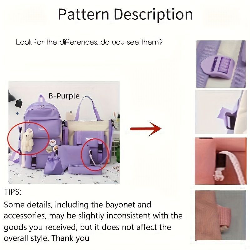 Travel Backpack Backpack Set Fashionable Backpack Colorful Backpack Travel - Blue - Size L