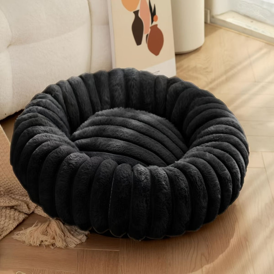Pet Bed Dog Bed Cat Bed Small Dog Bed Medium Dog Bed Plush Pet Bed All-Season - Beige - Size 40-20-15