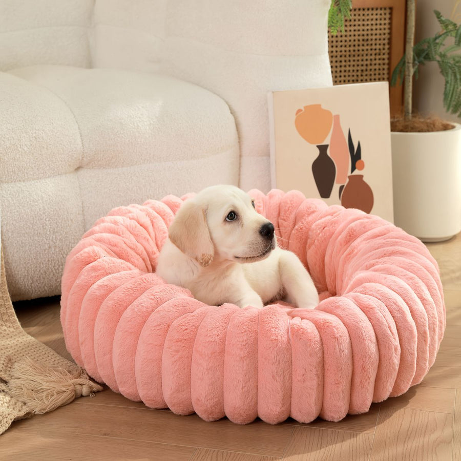 Pet Bed Dog Bed Cat Bed Small Dog Bed Medium Dog Bed Plush Pet Bed All-Season - Beige - Size 40-20-15