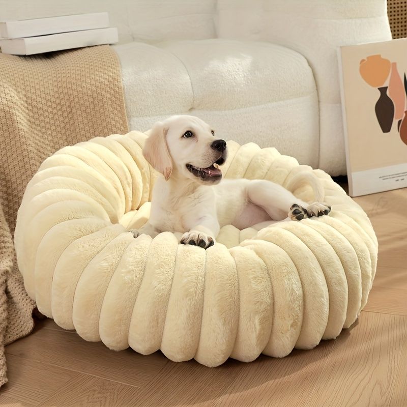 Pet Bed Dog Bed Cat Bed Small Dog Bed Medium Dog Bed Plush Pet Bed All-Season - Gray - Size 40-20-15