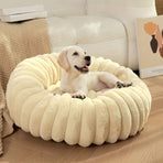 Pet Bed Dog Bed Cat Bed Small Dog Bed Medium Dog Bed Plush Pet Bed All-Season - Khaki - Size 40-20-15