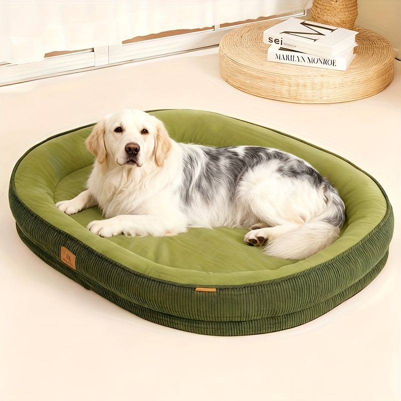 Pet Bed Dog Bed Cat Bed All-Season Washable Dog Bed Small Dog Bed Medium Dog - Green - Size M60-50-12