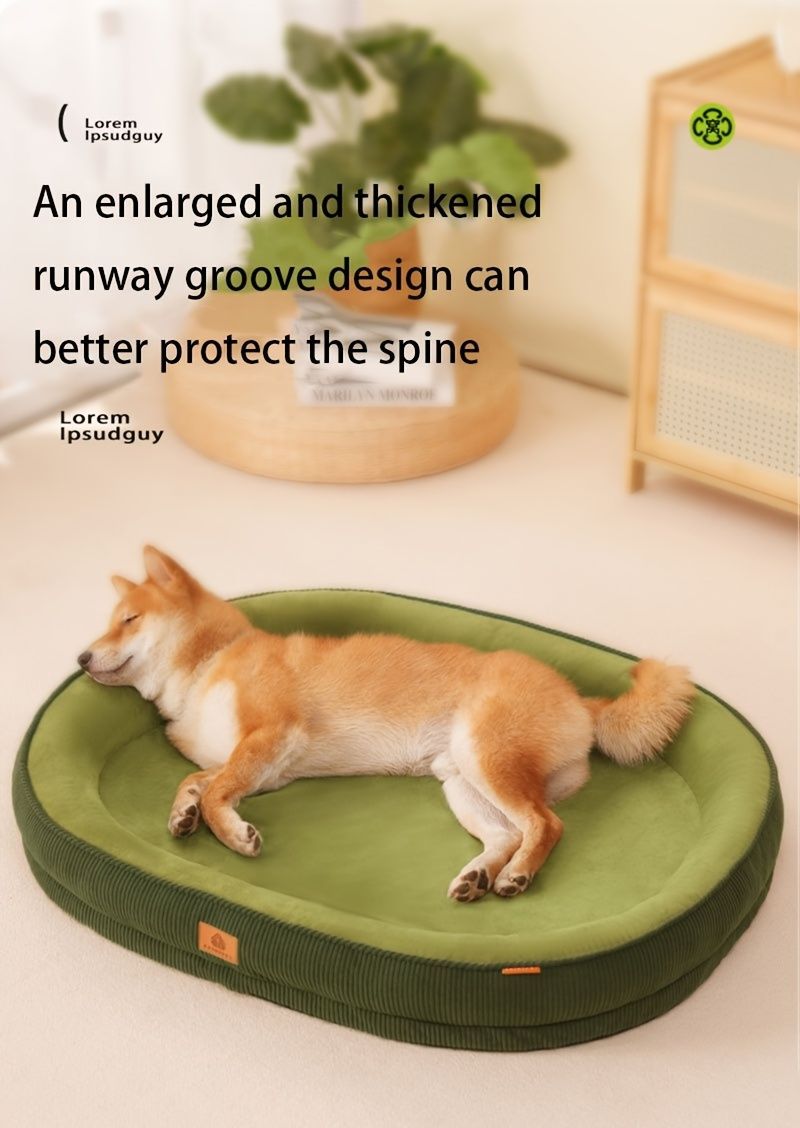 Pet Bed Dog Bed Cat Bed All-Season Washable Dog Bed Small Dog Bed Medium Dog - Gray - Size M60-50-12