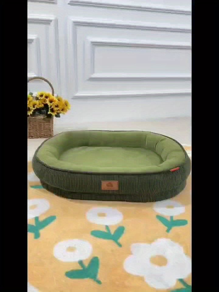 Pet Bed Dog Bed Cat Bed All-Season Washable Dog Bed Small Dog Bed Medium Dog - tan - Size S50-40-12