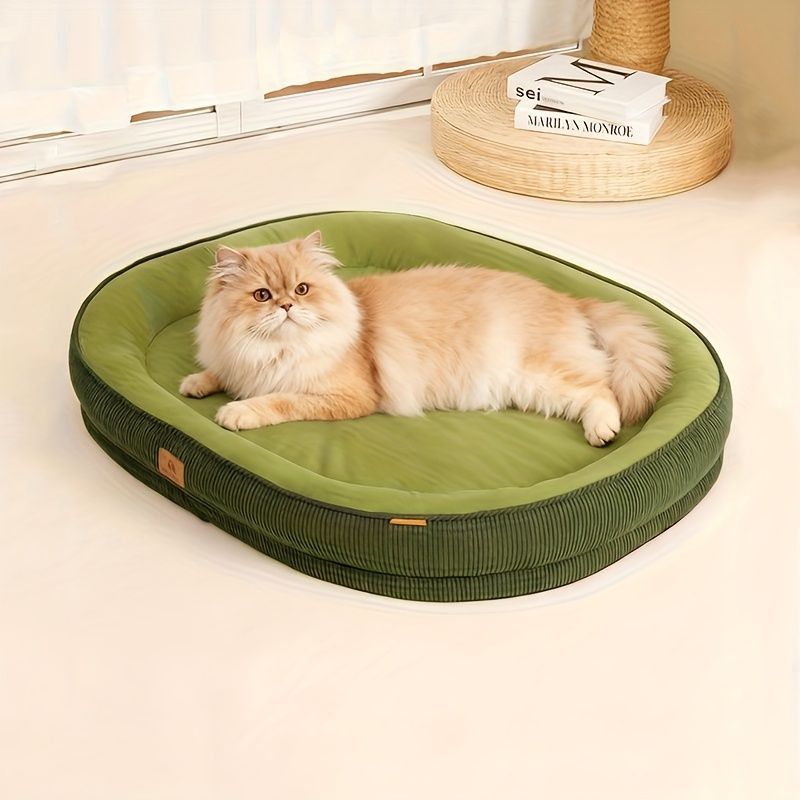 Pet Bed Dog Bed Cat Bed All-Season Washable Dog Bed Small Dog Bed Medium Dog - tan - Size S50-40-12
