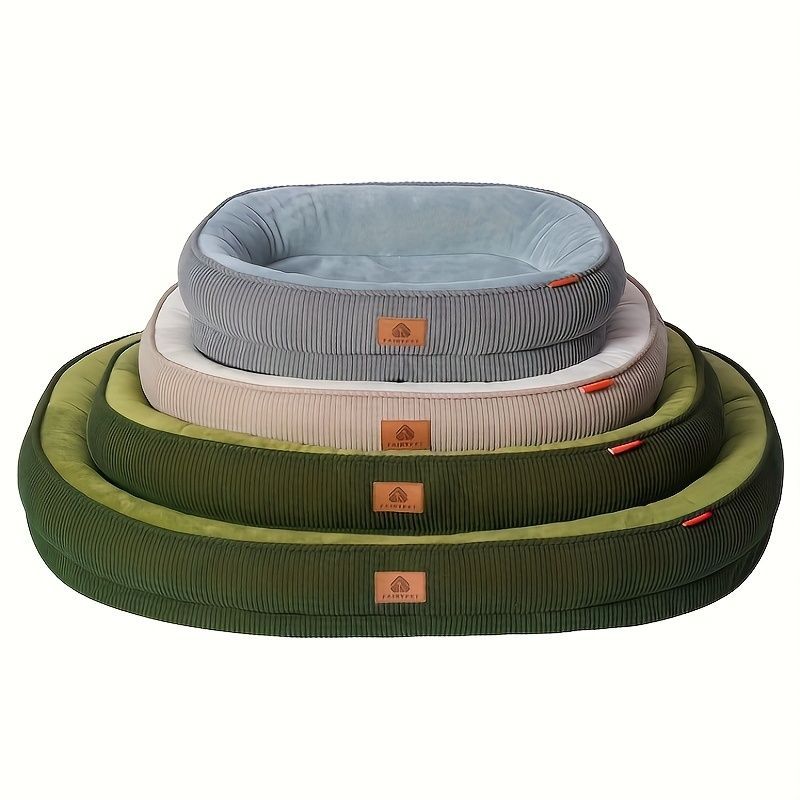 Pet Bed Dog Bed Cat Bed All-Season Washable Dog Bed Small Dog Bed Medium Dog - tan - Size S50-40-12