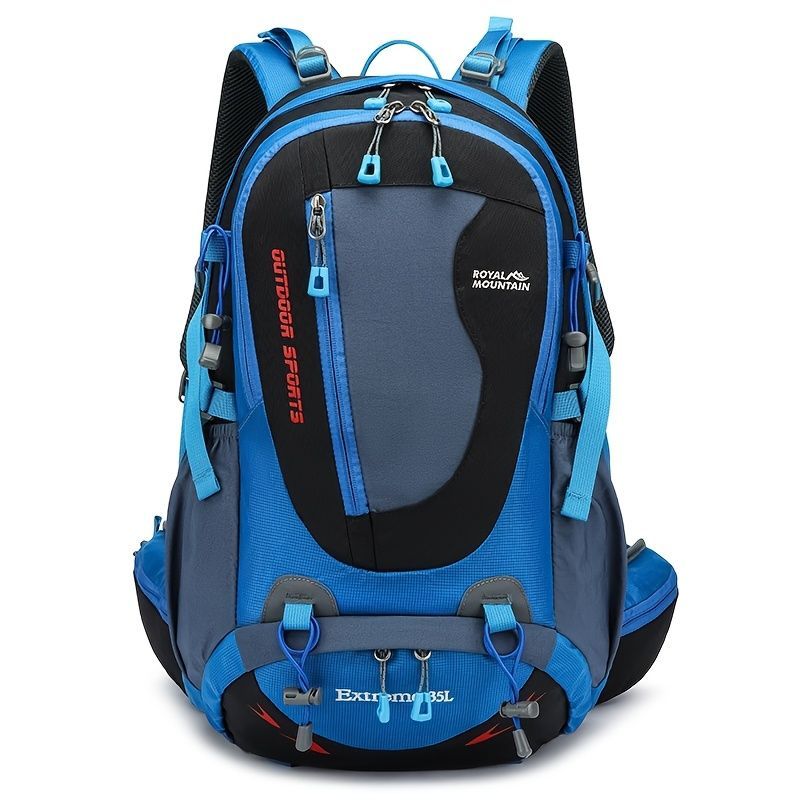 Hiking Backpack 35L Backpack Travel Backpack Outdoor Backpack Royal Mountain - Blue - Size M
