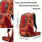 Hiking Backpack 35L Backpack Travel Backpack Outdoor Backpack Royal Mountain - Blue - Size M
