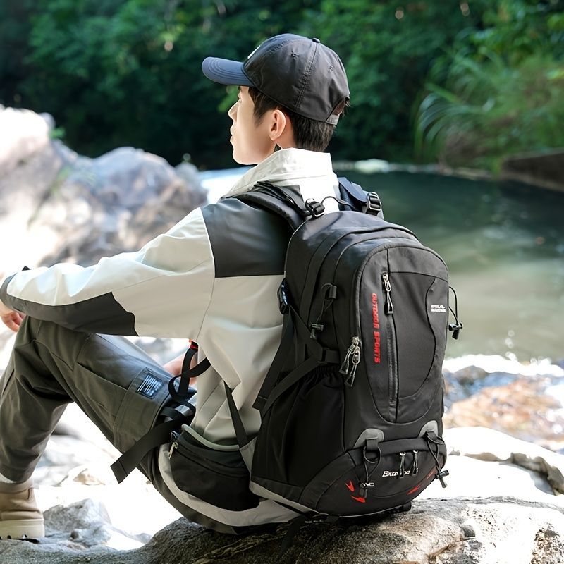 Hiking Backpack 35L Backpack Travel Backpack Outdoor Backpack Royal Mountain - Blue - Size M