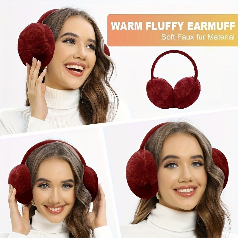 Women'S Winter Accessories 5-Piece Set Winter Beanie Earmuffs Touch-Screen - Gray - Size L