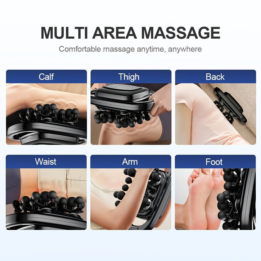 Fascia Gun 22-Head Massage Gun Muscle Recovery Device Deep Tissue Massage - White - Size 30-12