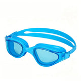 High definition silicone waterproof and anti fog adult swimming goggles,blue