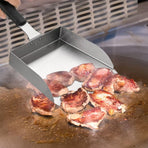 Griddle Food Mover - Extra-Large Stainless Steel Spatula for Rice, Vegetables and More, Perfect BBQ Tool, Cookouts, and Griddles, Large Scooper, Food Scoop
