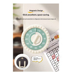 Round Visual Timer - Magnetic Silent Countdown Timer for Kids, Studying, Cooking, Time Management Cute Timer, Perfect for Desktop & Fridge Use.-Rice ear yellow