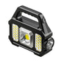 Solar Flashlight,Multifunctional Flashlight Solar Flashlight, Flashlight Cell Phone Charger,USB Charging,Suitable for Home,Fishing,Outdoor Camping（LED side lights）