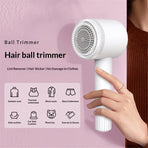 2-in-1 hair ball trimmer USB dual charging handheld sweater shaver multifunctional portable hair remover（white）