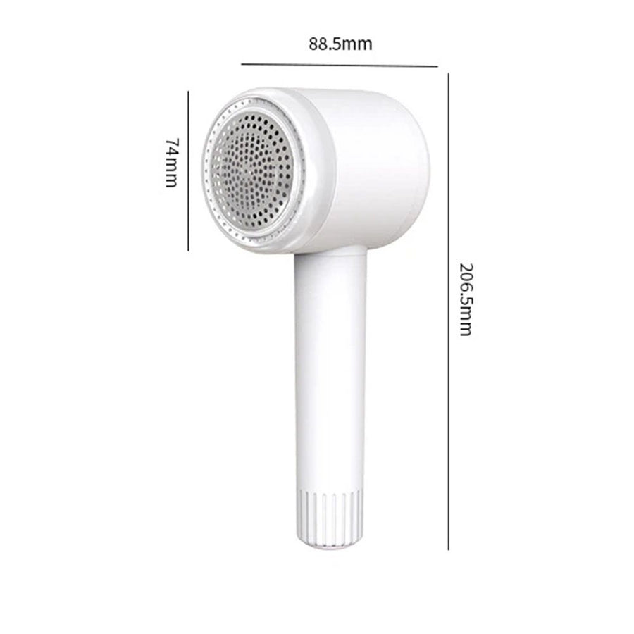 2-in-1 hair ball trimmer USB dual charging handheld sweater shaver multifunctional portable hair remover（white）