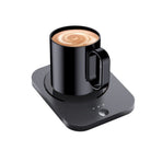 Smart Coffee Warmer, Auto Gravity-Induction Mug Warmer for Office Desk Use, Wax Cup Warmer Heating Plate (Black)
