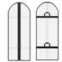 2pcs Clothing bag for hanging clothes, clothing bag for storing in the closet, white suit cover dust bag, jacket (white)