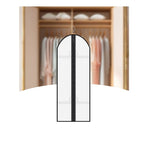 2pcs Clothing bag for hanging clothes, clothing bag for storing in the closet, white suit cover dust bag, jacket (white)