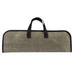Knife Roll,Heavy Duty Knife Bag,Waxed Canvas knife Case with 4 Slots for Knives & Kitchen Tools,Chef Knife Bag with Handle.Portable Knife Roll Bag for  Home Traveling Camping.olive drab