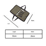 Knife Roll,Heavy Duty Knife Bag,Waxed Canvas knife Case with 4 Slots for Knives & Kitchen Tools,Chef Knife Bag with Handle.Portable Knife Roll Bag for  Home Traveling Camping.olive drab