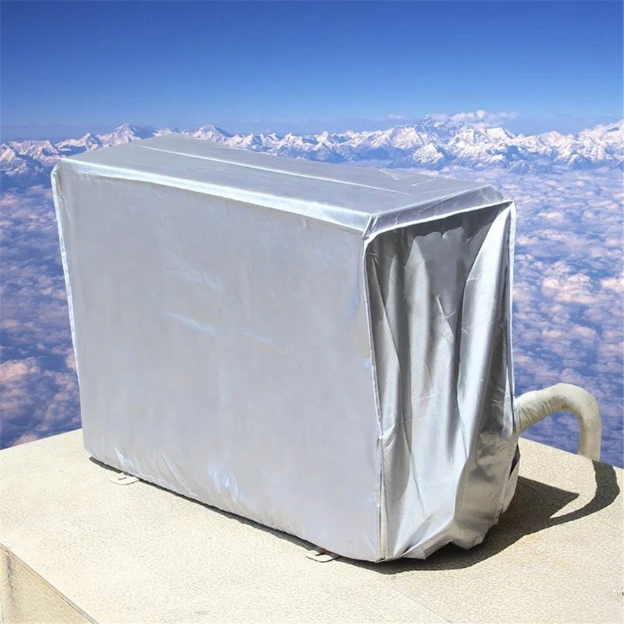 Air Conditioner Covers for Outside, Mini Split Cover Rectangular AC Protector for Outside Window Units for Winter Insulation (1.5p) Five sided full package