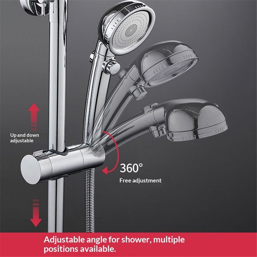 2 pack Adjustable Shower Head Holder for Slide Bar Slider Clamp Bathroom Replacement,Universal 18-25MM O.D. Rail Head Bracket Holder