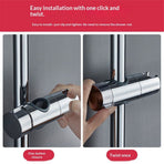 2 pack Adjustable Shower Head Holder for Slide Bar Slider Clamp Bathroom Replacement,Universal 18-25MM O.D. Rail Head Bracket Holder