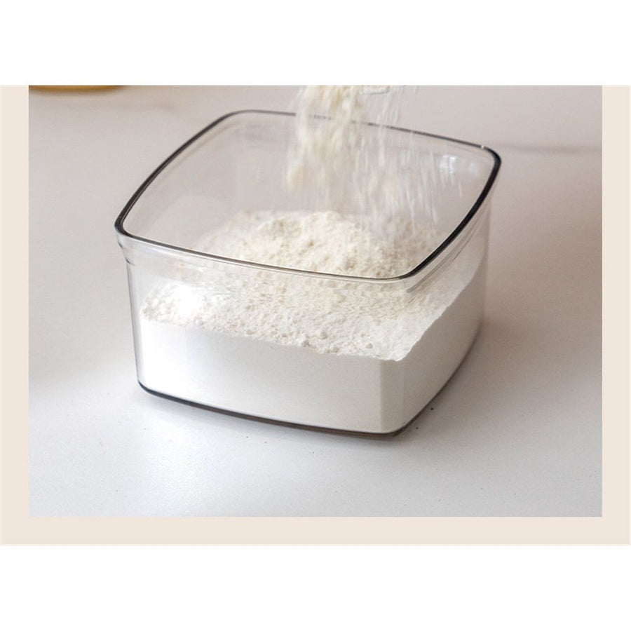 Air Tight Containers Stackable- 2-Pack Cereal Storage Containers with Lids Airtight, Leakproof Pop Up Containers for Organizing,1100ml（only boxs）
